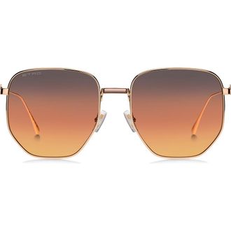 Etro 60mm Geometric Sunglasses in Rose Gold at Nordstrom Rack