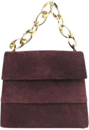 Ferragamo Pre-owned Handbags, female, Brown, Size: ONE SIZE Pre-owned Suede Shoulder Bag