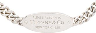 Tiffany & Co. Tiffany & Co Sterling Silver Tiffany & Co. Sterling Silver Oval I.D. Bracelet (Authentic Pre-Loved)
