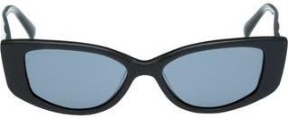 Guess 54mm Cat Eye Sunglasses in Shiny Black /Smoke at Nordstrom Rack