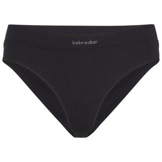 Icebreaker Merino Blend Rib Lotus Hipster Merinounterw&auml;sche f&uuml;r Damen | schwarz