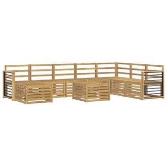vidaXL Juegos De Sof&aacute;s Madera De Acacia S&oacute;lida Vidaxl
