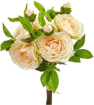 Nearly Natural Set Of 4 11In Camellia Artificial Flower Bouquet