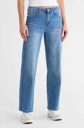 Flying Angel Orange Peel Wide Leg Jeans in Medium Light Wash at Nordstrom Rack, Size 11