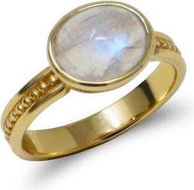 Anzie Classique Oval Dew Drop Ring in Moonstone at Nordstrom, Size 7