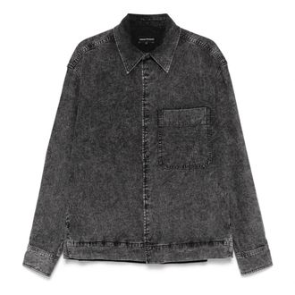 Emporio Armani Denim Nero Blouson Jacket - Heren - Spijkerjassen - Grijs - XL - Denim - Jassen