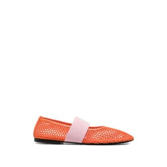 Msgm Ballerinas, female, Orange, Size: 10 US Flat Shoes
