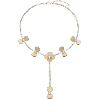 Eye Candy Los Angeles Gabrielle Y-Necklace in Gold at Nordstrom Rack