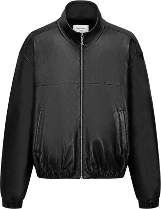 Saint Laurent Cassandre Jacket In Lambskin