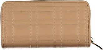 Calvin Klein Quilted Polyester Wallet - Beige