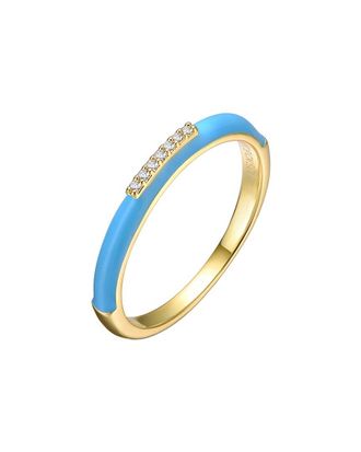 Rachel Glauber 14K Plated Cz Ring