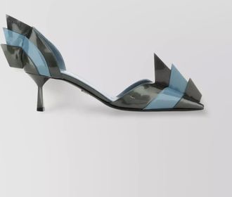Prada two-tone leather pumps