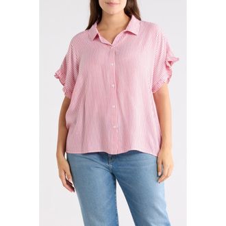 Beach Lunch Lounge Evony Stripe Top in Royale at Nordstrom Rack, Size 1 X