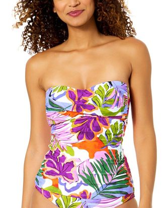 Anne Cole Twist Front Bandeau-Kini