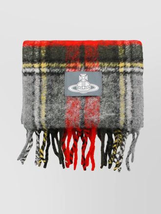 Vivienne Westwood luxurious scarf fringed edges