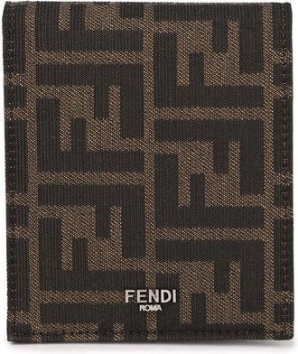 Fendi Fendi Brown Polyester Ff Jacquard Wallet (Authentic Pre-Loved)