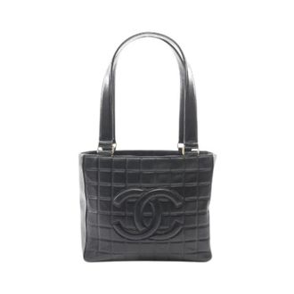 Chanel Pre-owned Choco Bar Lambskin Tote Bag - Pre-owned - Mujer - Negro - ONE SIZE
