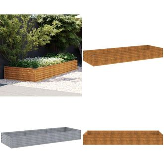 vidaXL Fioriera Rialzata da Giardino 291x100x36 cm in Acciaio Corten - Fioriera rialzata - Acciaio corten
