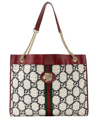 Gucci Gg Tweed Rajah Large Tote (Authentic Pre-Loved)