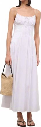 Staud Margi Dress In White