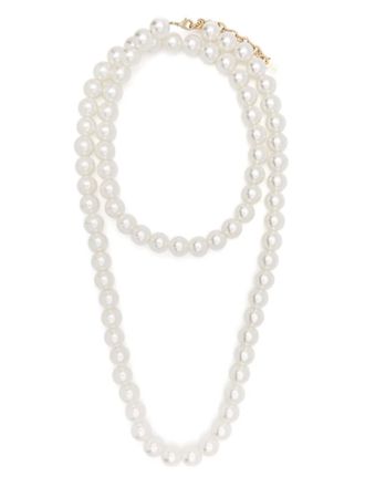 N°21 faux-pearl double necklace - unisex - Metal/ABS Pearl - One Size - Gold