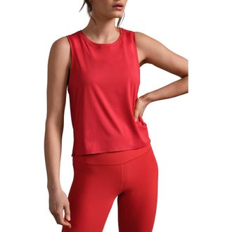 Rhone Serene Crop Performance Tank in Cabana Red at Nordstrom, Size Xx-Large