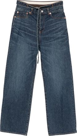 sacai Belted Layered-waist Jeans