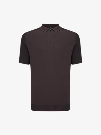Genti Polo Half Zip | Bordeaux