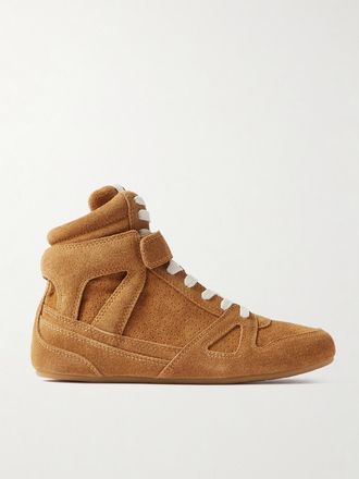 Isabel Marant Sneakers Alte In Camoscio Senny - Marrone