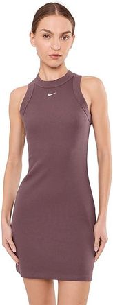 Nike Sportswear Chill Knit Rib Tank Top Dress Womens Dress Tattoo/Sail : XL (US 16-18), Polyester/Spandex