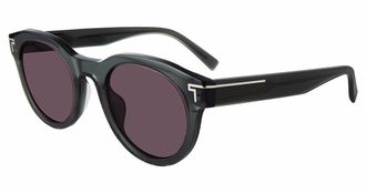 Tumi Grey Oval Unisex Sunglasses STU509 0804 50