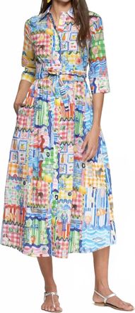 Vilagallo Capri Long Dress In Print