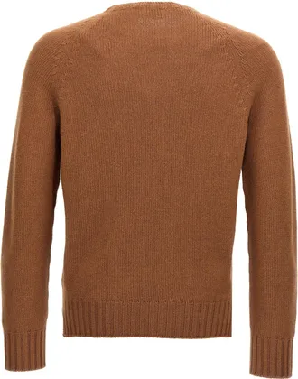 Maryya Wool Blend Crew-Neck Sweater - Camel