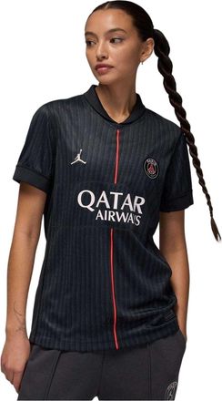 Nike Voetbalshirt voor dames van Paris Saint-Germain FC, seizoen 2025/2026 (Zwart/Grijs)