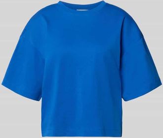 s.Oliver Red Label Oversized T-Shirt aus reiner Baumwolle in Royal, Gr&ouml;&szlig;e 34