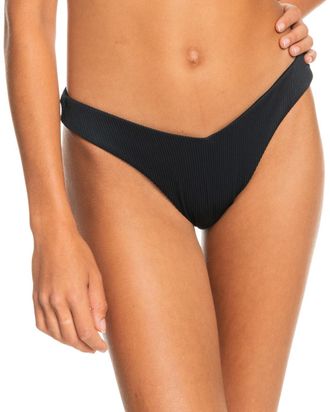 Roxy Bikini-Hose ROXY Rib Roxy Love The Sunseeker, Damen, Gr. XXL, US-Gr&ouml;ssen, grau (anthrazit), Obermaterial: 91% Nylon, 9% Elasthan;, Badehosen Bikini-Ho