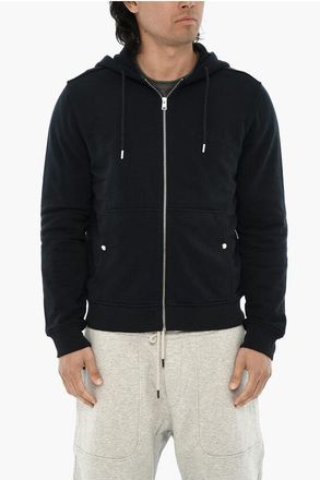 Woolrich Solid Color Hoodie with Zip Closure size L