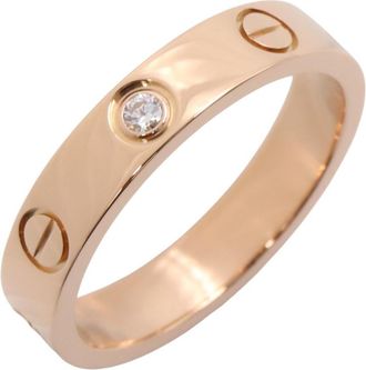 Cartier Gold Clear Pink Gold (18K) Band Ring (Pre-Owned)