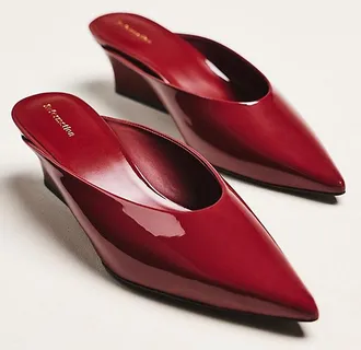 Reformation Marilyn Wedge Mule Heels