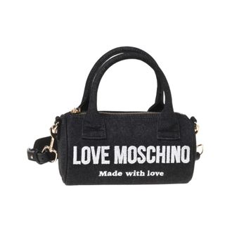 Love Moschino Dames, Tassen, Zwart, Maat: ONE Size Denim