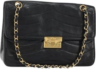 Chanel Pre-owned Shoulder Bags, female, Black, Size: ONE SIZE Pre-owned Vintage Shoulder Bag
