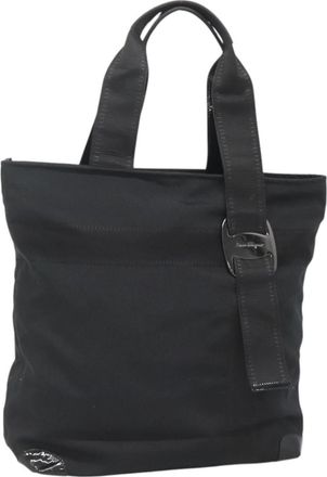 Ferragamo Vala Tote Canvas Canvas Tote Bag Bag (Pre-Owned)