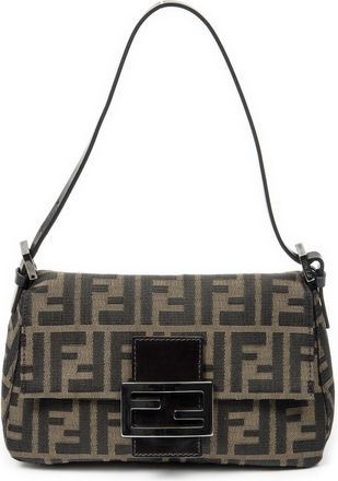Fendi Pre-owned Womens Mini Baguette Shoulder Bag - Brown - One Size