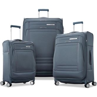 Samsonite UpLIFT 3-Piece Set (CO/MD/LG) Lightweight Softside Expandable Luggage in Elemental Blue at Nordstrom