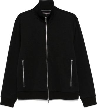 Michael Kors Casual Zwarte Sweater met Volledige Rits - Heren - Vesten met rits - Zwart - M - Katoen - Hoodies & sweatvesten