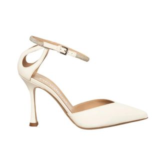 Ninalilou Sandalo Slingback Gioiello - - Shoes - Donna - Bianco - 40 EU