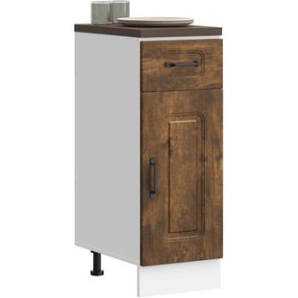 vidaXL Base da Cucina Kalmar Rovere Fumo in Legno Multistrato - Vidaxl
