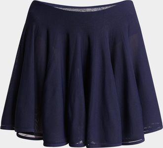Alaia Flared Mini Skirt