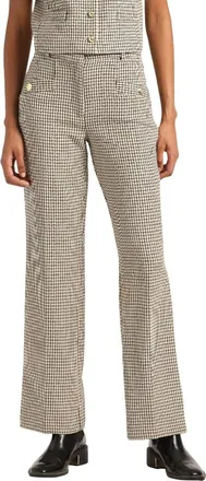 Derek Lam Nell Wide Leg Pants in Biscuit Multi at Nordstrom Rack, Size 00
