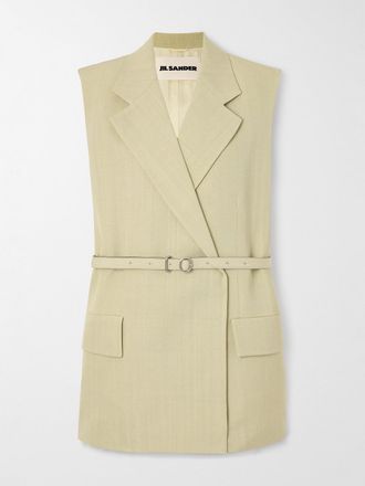 Jil Sander Gilet Con Cintura - Neutri